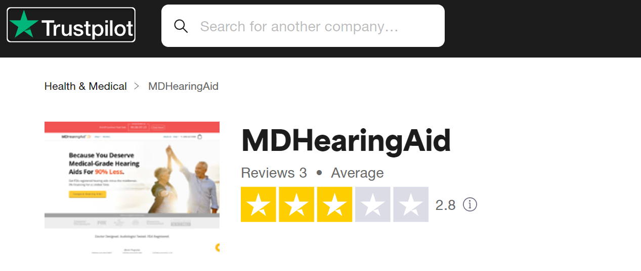 MDHearing profile on Trustpilot