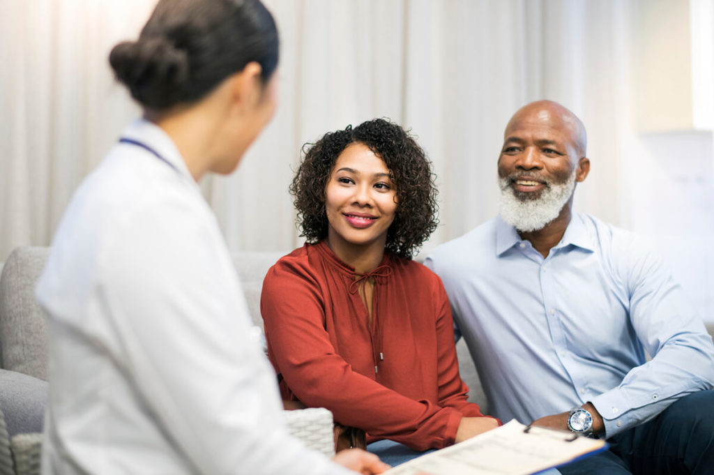 couple seeking medical advice