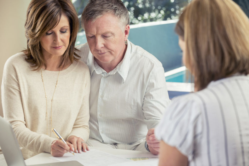 Senior Couple Meeting with Financial Advisor