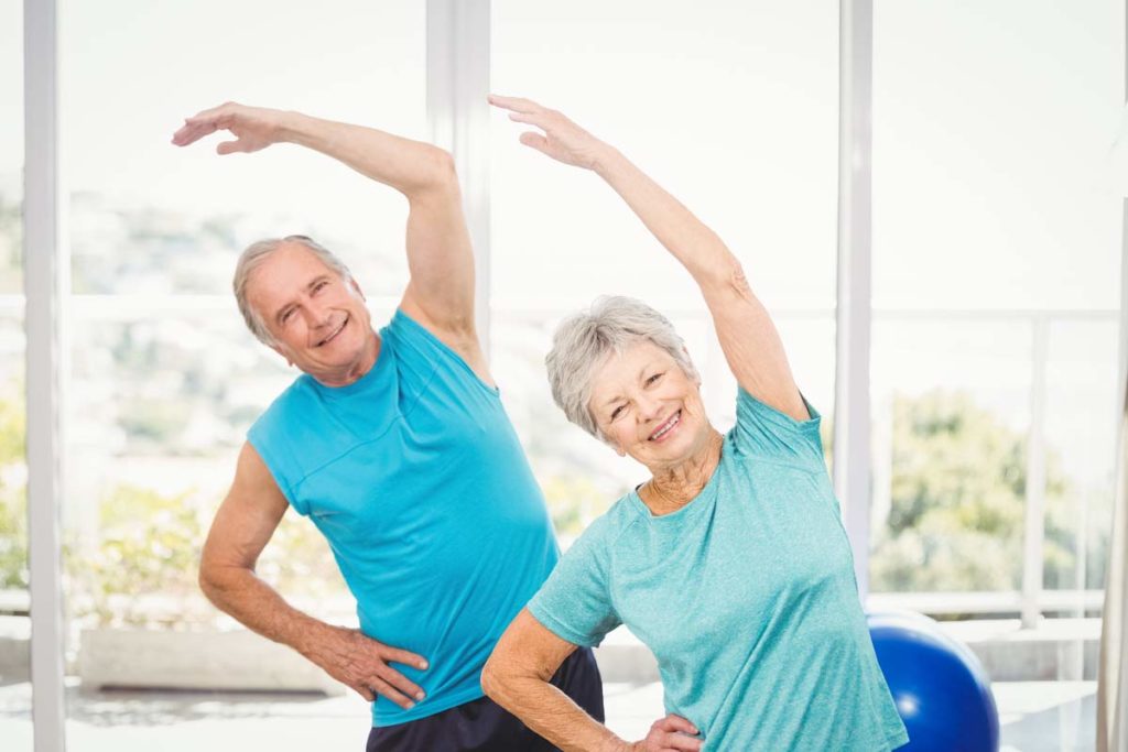 couple exercising together