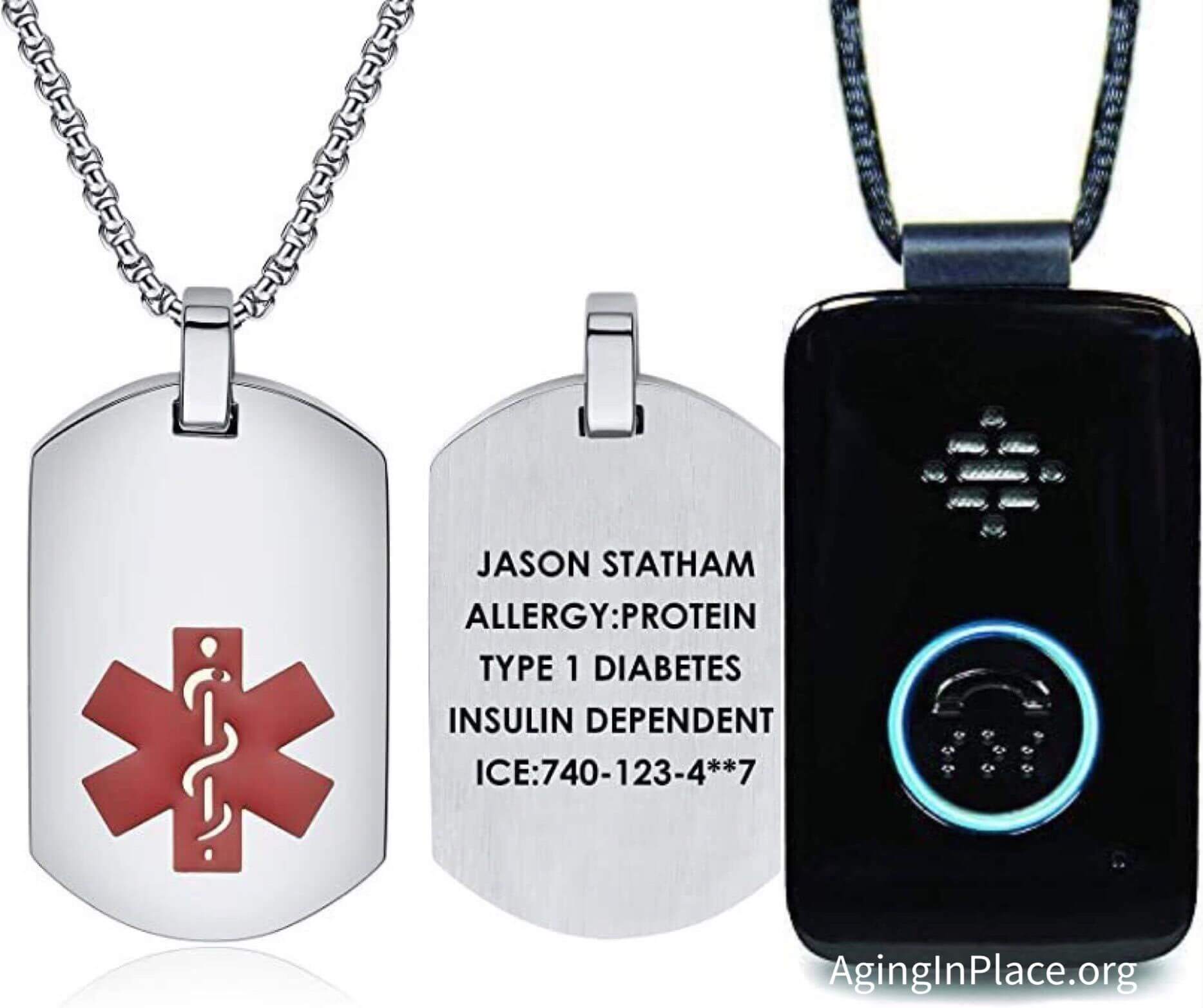 the difference between medical alert necklace and medical id