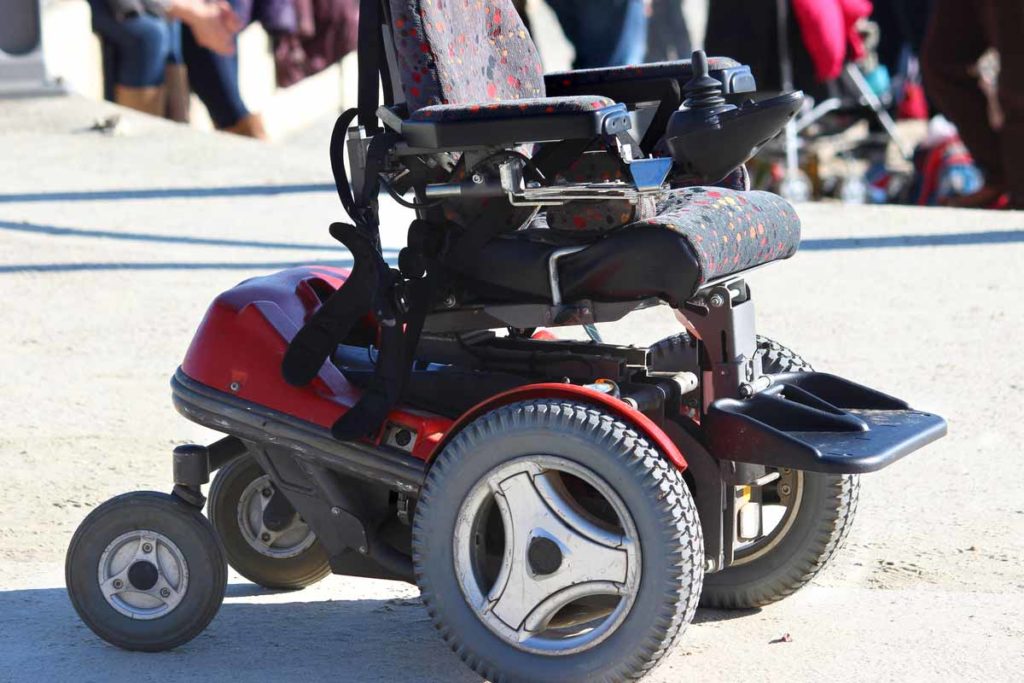 mobility scooter on the street